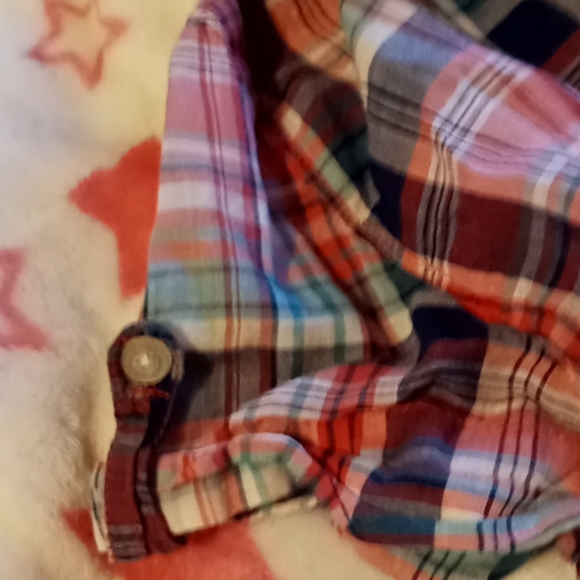 Aeropostale button up plaid top girls/women's xs - Picture 4 of 5
